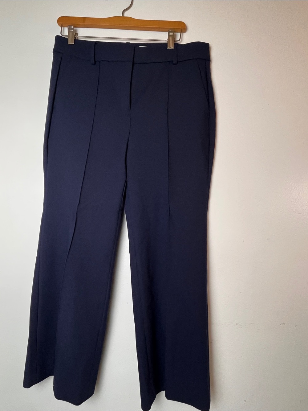 Sz. 12P J Crew Carreman Navy Blue Tailored Pants